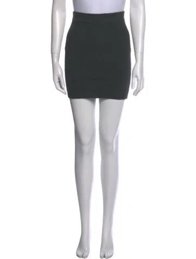 Pre-owned Nanushka Ruffle Embellishment Mini Skirt In Gray