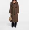 Nanushka Ruta Oversized Trench Coat With Shawl In Clay Brown In Brown