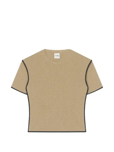 Nanushka Sabelle Short-sleeved T-shirt In Nude
