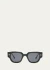 Nanushka Samui Acetate Square Sunglasses In Black
