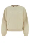 Nanushka Sand Cotton Sweatshirt In Beige
