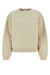 Nanushka Sand Cotton Sweatshirt In Nude