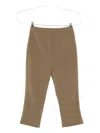 Nanushka Saoirse Split-hem Capri Pants In Brown