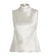Nanushka Colson Roll-neck Blouse In Ivory