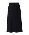Nanushka Satin-finish Midi-skirt In Black
