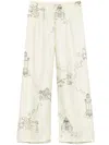 Nanushka Satin Straight Trousers In Neutrals