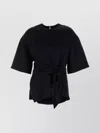 Nanushka Black Satin Besia T-shirt