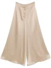 Nanushka Satin Trousers In Neutrals