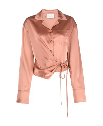 NANUSHKA NANUSHKA TIE FASTENED WRAPPED SHIRT