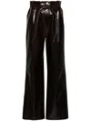 Nanushka Pants In Brown Polyuretan In Brown