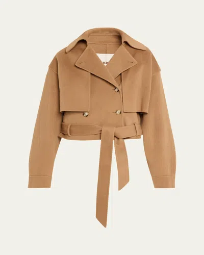 Nanushka Beige Satoyo Jacket In Camel