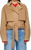 Nanushka Beige Satoyo Jacket In Brown