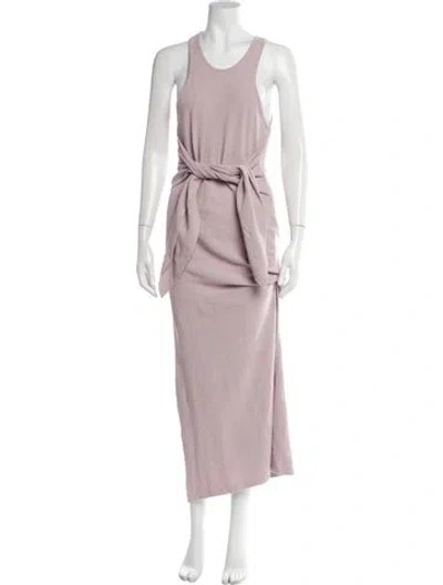 Pre-owned Nanushka Scoop Neck Long Dress In Multi