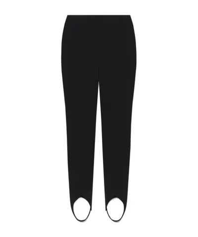 Nanushka Seersucker Stirrup Pants In Black