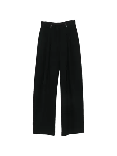 Nanushka Seka Tapered-leg Tailored Trousers In Black