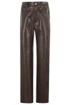 Nanushka Seldes Straight-leg Pants With Glossy Finish In Multi