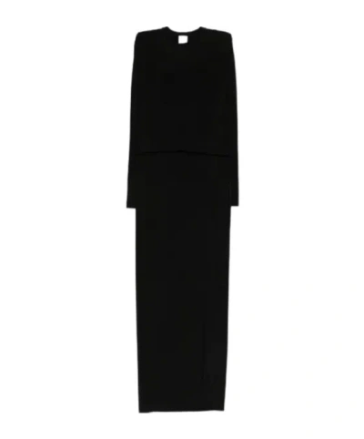 Nanushka Shada Long-sleeve Maxi Dress In Black