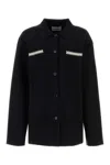 Nanushka Camicia In Misto Viscosa Stretch Nera  Donna In Black