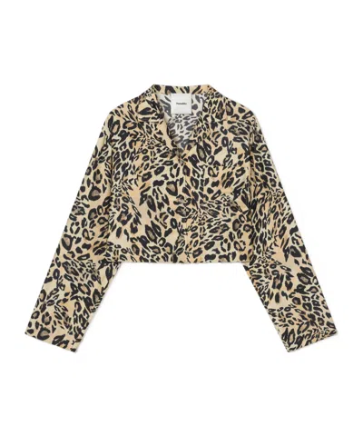 NANUSHKA CROPPED LONG-SLEEVES SHIRT