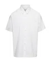 Nanushka Short-sleeve Cotton Shirt In White