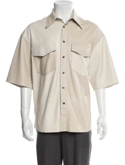 Pre-owned Nanushka Short Sleeve Shirt In Neutral