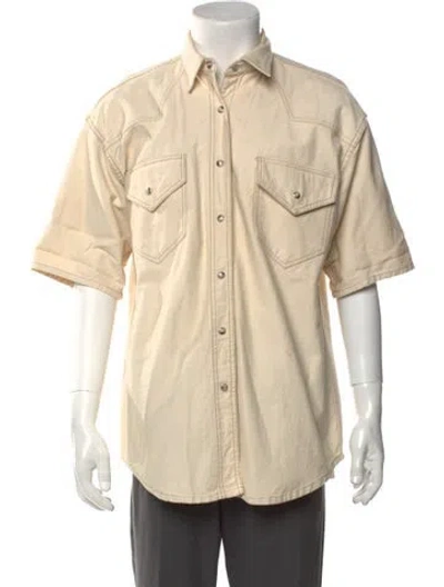 Pre-owned Nanushka Short Sleeve Shirt In Neutral