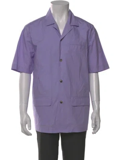 Pre-owned Nanushka Short Sleeve Shirt In Purple