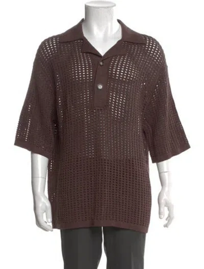 Pre-owned Nanushka Short Sleeve Shirt W/ Tags In Brown