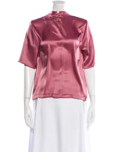 Pre-owned Nanushka Short Sleeve Top In Pink