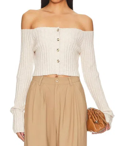 Nanushka Sidone Top In Beige