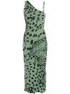 Nanushka Sigita Midi Dress In Green