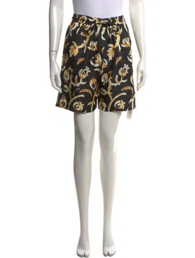 Pre-owned Nanushka Silk Mini Shorts In White