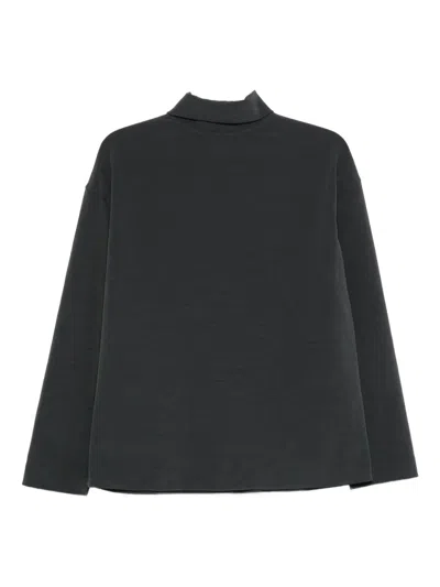 Nanushka Sitara Turtleneck Long-sleeve Top In Black