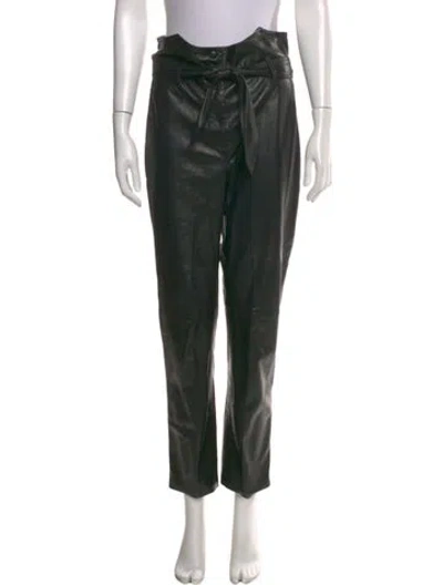 Pre-owned Nanushka Skinny Leg Pants In Black