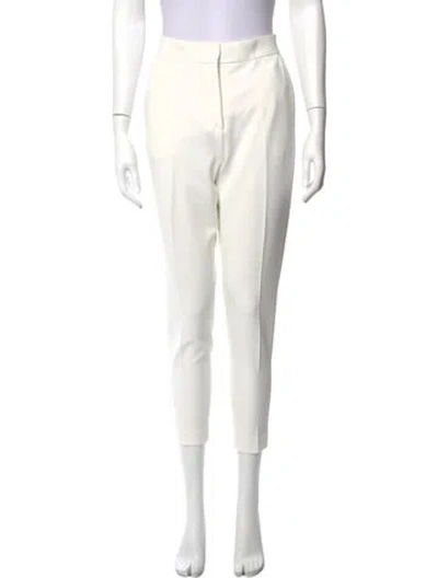 Pre-owned Nanushka Skinny Leg Pants In White