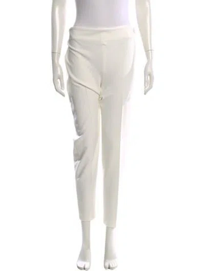 Pre-owned Nanushka Skinny Leg Pants In White