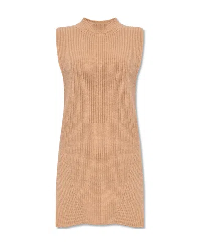 Nanushka Sleeveless Knit Top In Nude