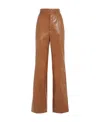 Nanushka Basha Okobor Wide-leg Pants In Brown