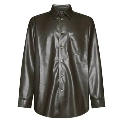 NANUSHKA NANUSHKA SOIL LANDIS ALT-LEATHER SHIRT