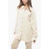 Nanushka Solid Color Fabian Overshirt With Double Breast Pocket