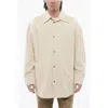 Nanushka Solid Color Marlas Overshirt With Embroideries In Neutral