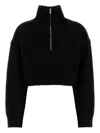 Nanushka Black Wool Blend Sonore Sweater In Black