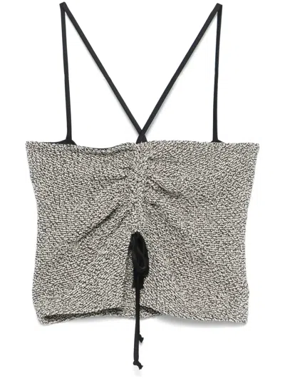 Nanushka Soraia Top In Black