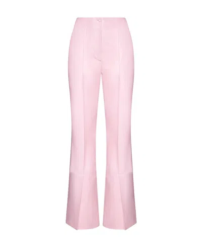 Nanushka Split-hem Flared Trousers In Pink