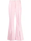 Nanushka Split-hem Flared Trousers In Pink