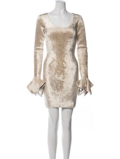 Pre-owned Nanushka Square Neckline Mini Dress In Pink