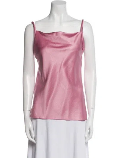 Pre-owned Nanushka Square Neckline Sleeveless Top W/ Tags In Pink
