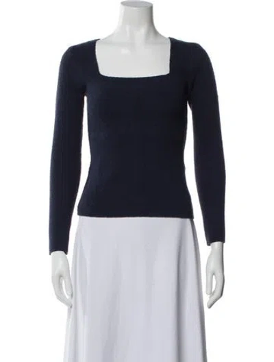 Pre-owned Nanushka Square Neckline Sweater In Blue