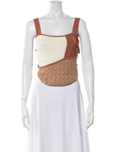 Pre-owned Nanushka Square Neckline Sweater In Multi