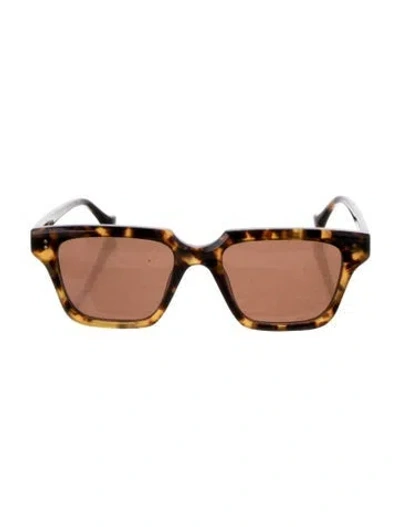 Pre-owned Nanushka Square Tinted Sunglasses In Brown